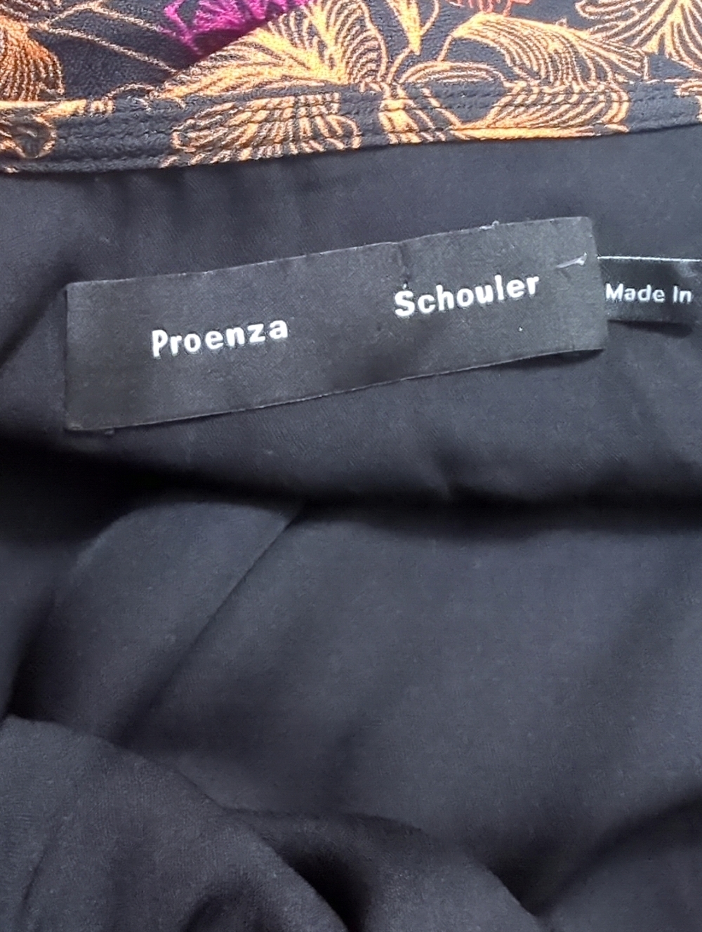 Proenza Schouler Baroque Floral Wrap Blouse Tie Waist Bell Sleeve 6 - Picture 7 of 9